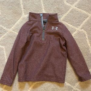 Under Armour maroon quarter zip up - boys size 4